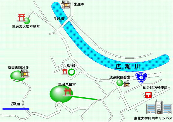 川内亀岡地図