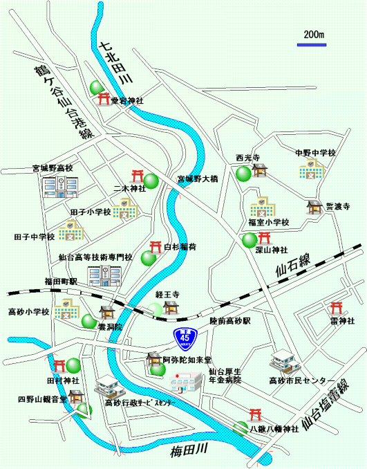 田子・福室地図