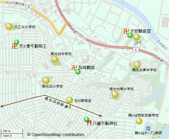 南光台地図